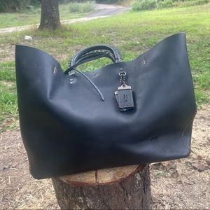 COACH Rogue Tote Saddle Stitch Handles